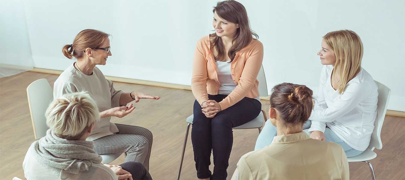 Women's group therapy session.