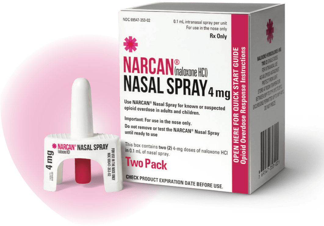 Be sure to have NARCAN®, an opioid overdose treatment, in your home and household members know where it is stored.